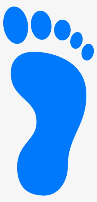 Blue Footprint Png Clip - Foot Print Clip Art #4969137