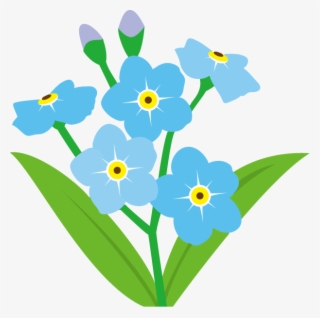 Forget Me Not Png - Forget Me Not Flower Clipart #4969267