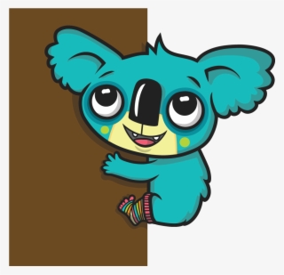 Blue Koala Left - Cartoon #4969269 Blue Koala Left - Cartoon #4969269