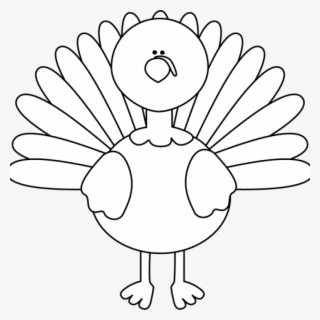 Thanksgiving Turkey Outline - Thanksgiving Turkey Black And White #4969491