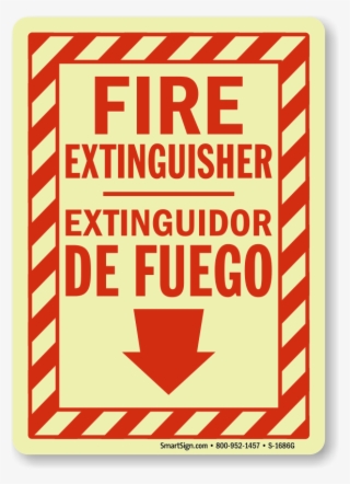 Zoom, Price, Buy - Fire Extinguisher Sign English And Spanish #4970508