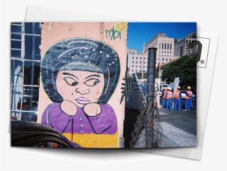 Post Card Purple Lady - Painting #4971068