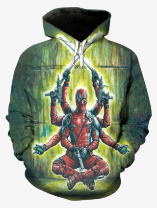 Deadpool 3d Printed Hoodie - Deadpool As God #4972042