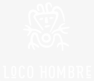 Loco Hombre Logo Black And White - Wordpress Logo White Png #4977322
