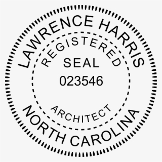 North Carolina Architect Stamp Seal #4977872