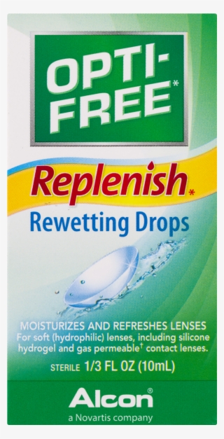 Alcon Opti-free Replenish Contact Lens Rewetting Eye #4979941