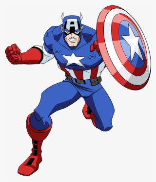 Os Vingadores Em Png - Captain America Comic Transparent #4984198