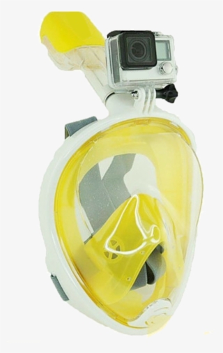 Yellow Snorkel Mask With Gopro Attachment Capabilities - Gopro #4986339