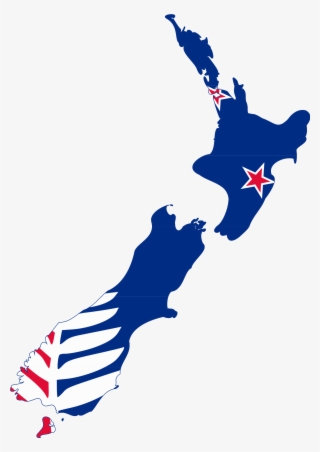 New Zealand Flag Clipart Png - New Zealand Map Blenheim #4987598