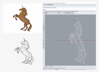 First I Tried Drawing The Model Of It In Rhino And - Pegasus Silhouette #4988565