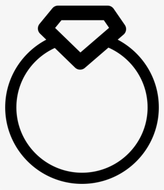 Diamond Ring Svg Png Icon Free Download - Apple Outline #4988853