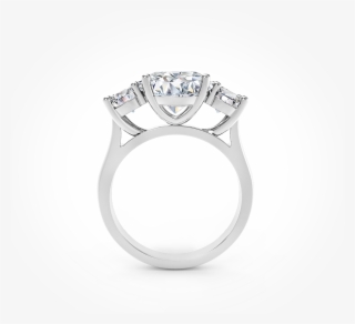 Three-stone Diamond Engagement Ring - Ring #4989018