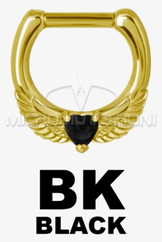 Zircon Steel Jewelled Septum Clicker With Cubic Zirconia - Surgical Stainless Steel #4989744