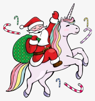 Sccandycane Candycane - Santa Riding A Unicorn #4990404