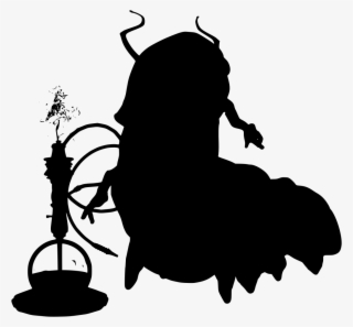 Download Png - Alice In Wonderland Caterpillar Silhouette #4991458