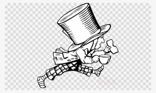 Alicia En El Pais De Las Maravillas Clipart Alice's - Alice In Wonderland Clip Art Black And White #4991563