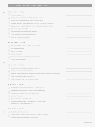 Blank Wedding Day Timeline Sample Main Image Download - Instructions For Life #4991564