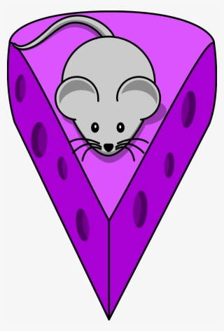 Cartoon On Top Of A Cheese Clip - Cartoon Mouse #4992424
