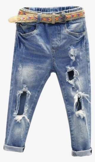 Ripped Denim Jeans - Kid Jeans #4992754