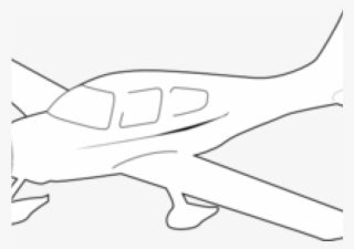 Plane Clipart Outline - Light Aircraft #4993303