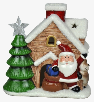 Linha - Casinha De Papai Noel De Enfeite #4995789
