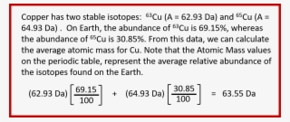Calculating Atomic Mass Using Isotope Abundance - Atom #4996678