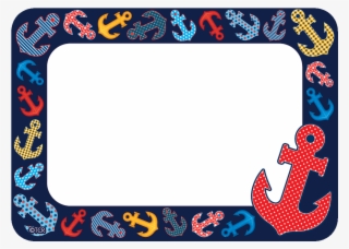 Tcr5491 Anchors Name Tags/labels Image - Nautical Name Tags #4996836