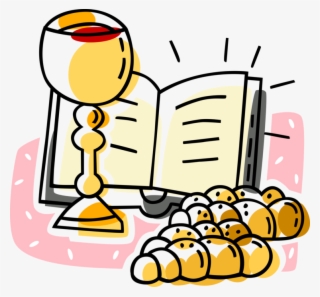 Vector Illustration Of Christian Religion Sacrament - Mass Clip Art #4998596