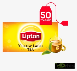 Lipton Yellow Label 50 Tea Bags Unilever - Lipton Tea Bag Png #4998730