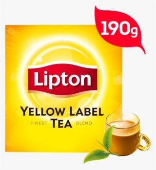 Lipton Yellow Label Black Tea 190 Grams Unilever - Lipton Tea Bag Png #4998902