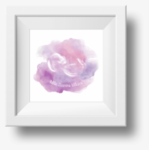 Baby Scan Watercolour Print - Picture Frame #50227