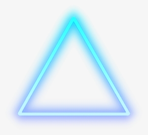 Triangle Blue Glow Light Shape Cool - Neon Png For Picsart #50451