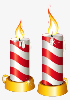 Transparent Christmas Candles Png Clipart - Candles Clipart Transparent Background #51682