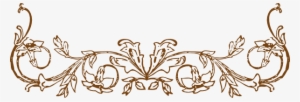 How To Set Use Flower Border Brown Svg Vector #51800