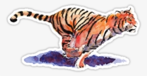 Sticker - Tiger Watercolor Clemson #51872