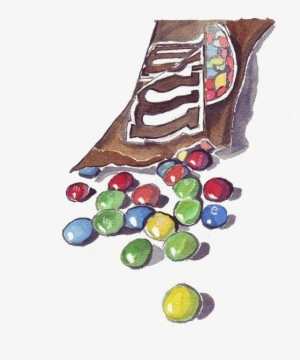 Drawing Watercolor Painting Candy M - Candy And Wrapper Drawing #52147