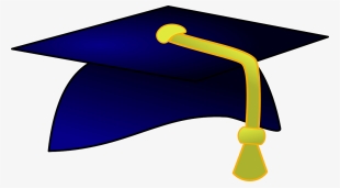 Vector Backgrounds Graduation - Blue And Yellow Graduation Cap #52228