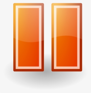 This Free Icons Png Design Of Pause Orange Button Tango #52620