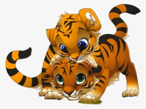 Banner Royalty Free Baby Tiger Clipart - Tigers Clipart #52661