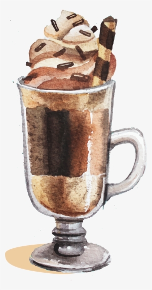 Milkshake Drawing Hot Chocolate - Hot Cup Chocolate Png #52921
