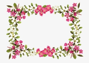 Free Printable Clip Art Borders Digital Flower - Flower Border Png #53229