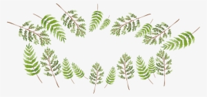 Branch Green Watercolor Painting - Green #53253