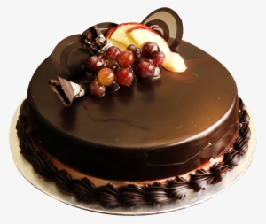 Chocolate Truffle Cake - Chocolate Cake With Fruits #53409