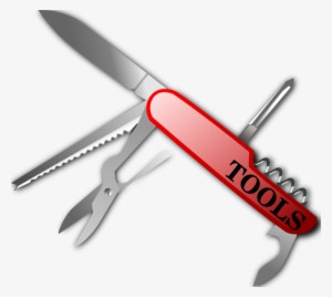 Free Vector Swiss Knife Clip Art - Pen Knife Clipart #54367