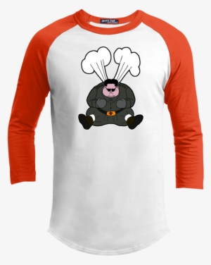 Men's White/deep Orange Sporty Graphic T-shirt With #54510