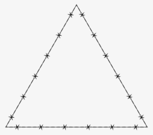 Barb Wire Clipart File - Triangle Frame Png #54781