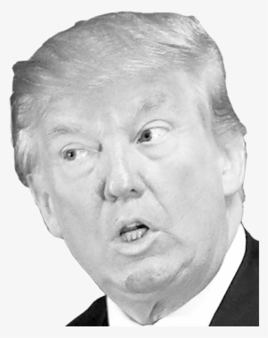 Donald Trump Png Clipart - Donald Trump Black And White Transparent #55830