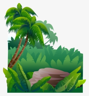 Gorilla Cartoon Clip Art - Cartoon Jungle Trees Png #55873
