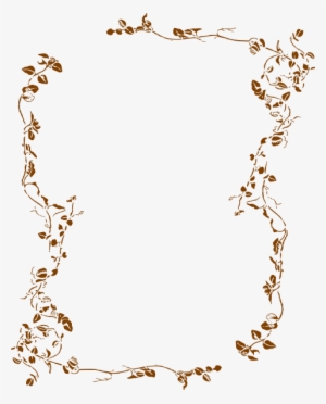 Leaf Border Black And White #55941