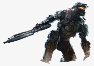 Halo 4 Masterchief Keyart Render By Kingac - Halo Png #55994